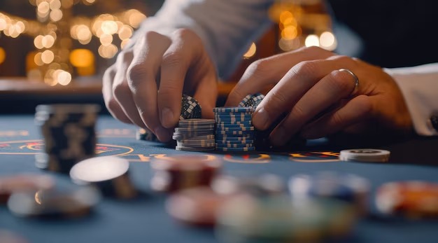 American Roulette wheel layout with numbered pockets and betting zones
